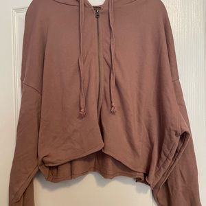 COPY - American Eagle Cropped Zip-up Sweater